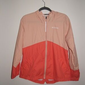 Girls Columbia size X-Large Pink Rain Jacket